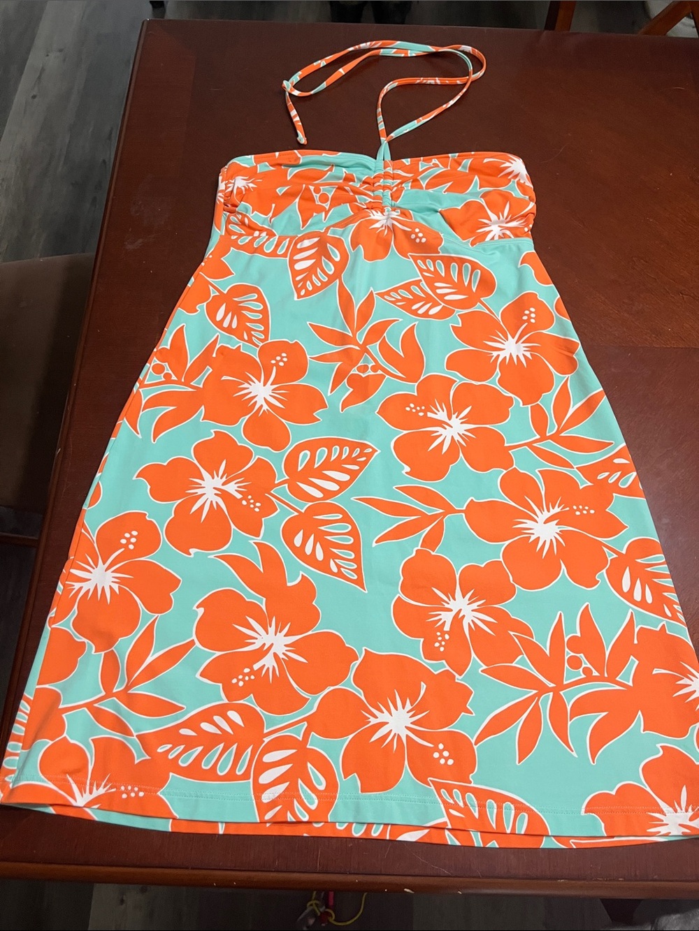 Tommy Bahama Floral Sundress/Cover Up  in Orange & Mint
